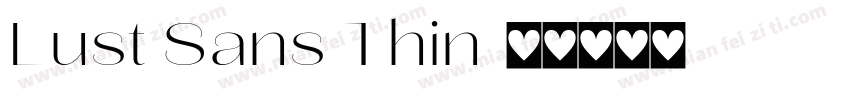 Lust Sans Thin字体转换